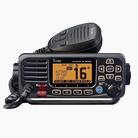 ICOM IC-M330GE Top Performance Ultra Compact, Waterproof, VHF Marine Mobile Transceiver